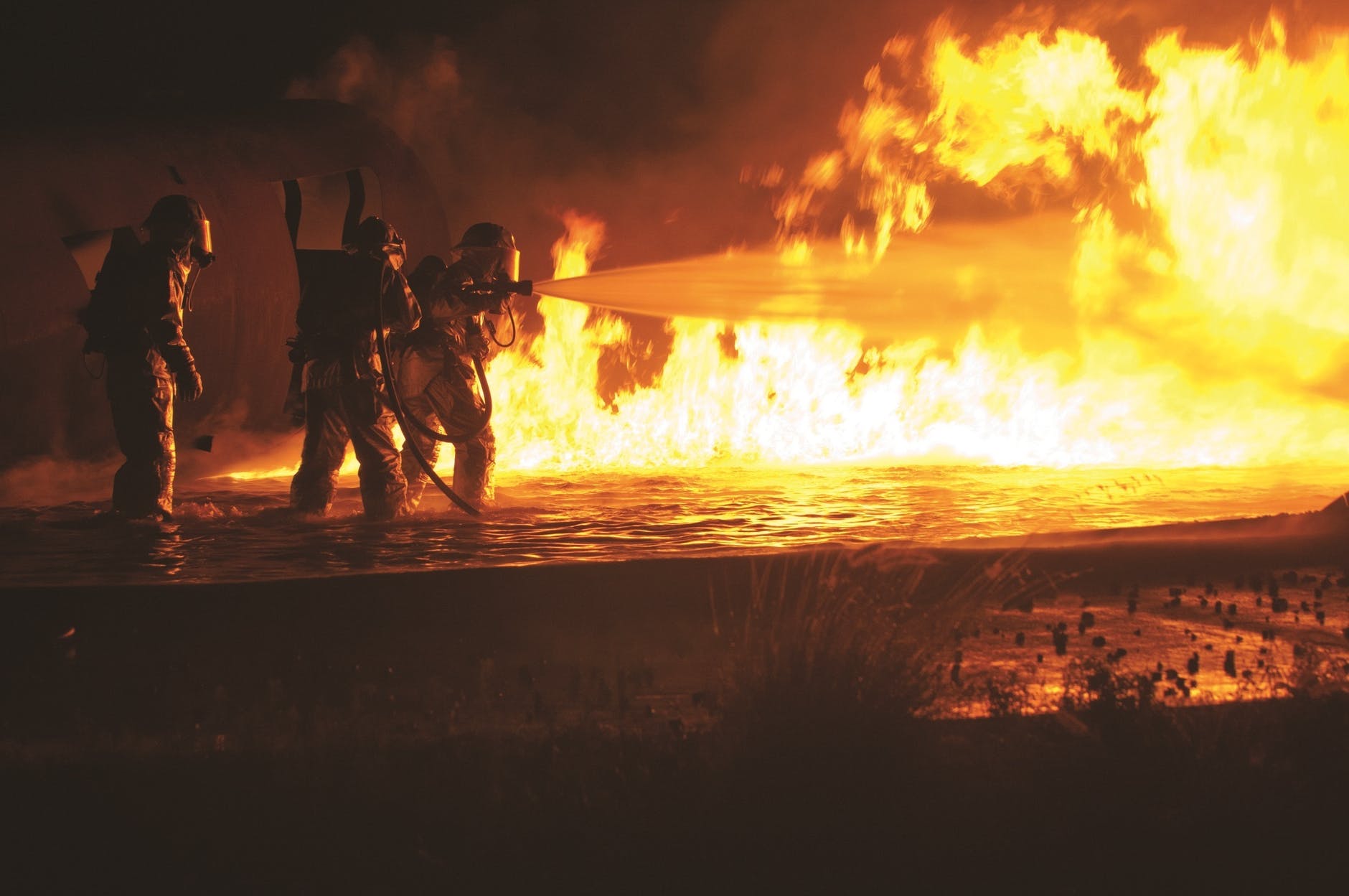 fire firefighters firemen flame